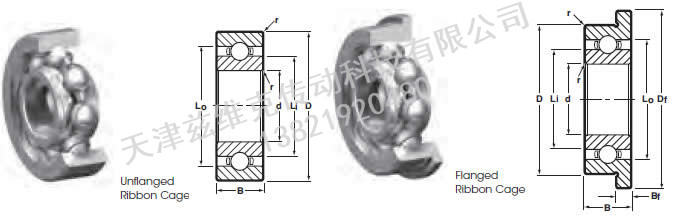 NHBB SSL-1680 深溝球軸承圖紙