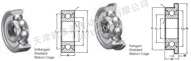 NHBB SSR-1140 深溝球軸承圖紙