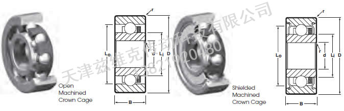NHBB SSL-1680ZZMC 向心軸承圖紙